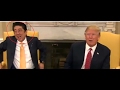Hilarious  Handshake Trump VS Abe Japanese Prime Minister