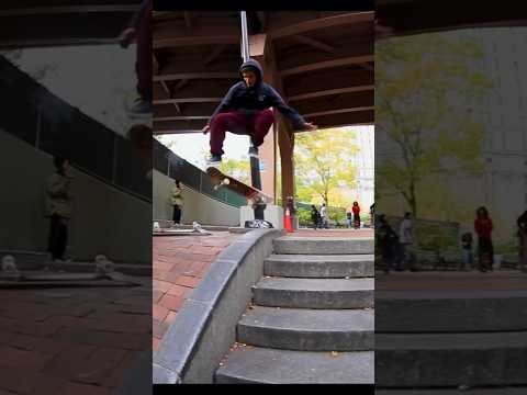 MINUS WELL THROW A DOUBLE KICKFLIP IN THE MIX #SKATEBOARDING #NYC
