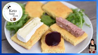 Pain Plat Croustillant Toast Melba Keto Cétogène Sans Gluten