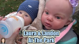 Reborn Babies Laura and Landon Go To The Park! Reborn Skit | Kelli Maple