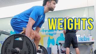 LIFTING WEIGHTS WITH OVERSEAS BASKETBALL PLAYER | ELIJAH BRYANT