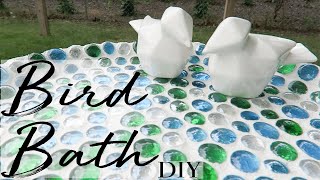 DIY Bird Bath ~ Outdoor Decor DIY
