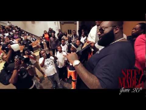 Giving Back: Rick Ross Goes Back To His High School In Miami With Swizz Beatz & Donates iPads And Reeboks!