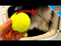 THEREFORE you should add a Tennis Ball to your laundry 💥 (GENIUS Trick) 😱