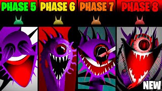 New Phase 5 Vs Phase 6 Vs Phase 7 Vs New Phase 8 In Incredibox Sprunki New Mod