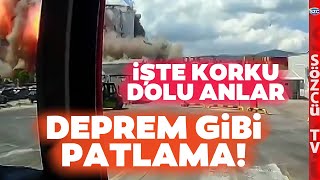 Kocaeli Derince Limanı'nda TMO Deposu Patlamasının Görüntüleri Ortaya Çıktı