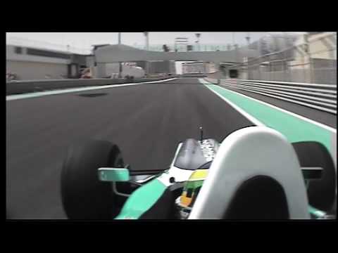 First F1 laps of Yas Marina