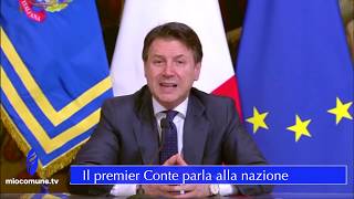 Il premier Conte parla alla Nazione