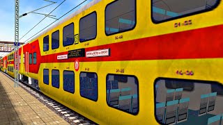 Double Decker Express In Msts Open Rails Indian Railways Train Journey
