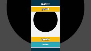 Point - Ponto Vocabulary Builder Learn English Vamos Aprender Inglês