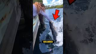 Girl Uses Beef Stick To Catch Giant Fish