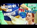 GETTING MY NEW HAMSTER | Petsmart Adoption | Syrian Hamster
