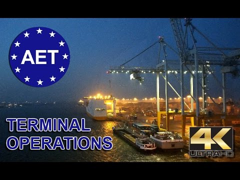 Antwerp EuroTerminal AET 2017 - Terminal operations compilation 4K UHD FCPX