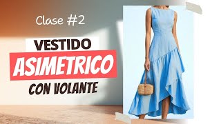 Vestido Asimétrico Con Volante Desarrollo De Diseño