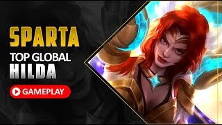 Top Global Hilda by SPARTA! Hilda Zodiac Skin Aries Perfect Gameplay and Build 2