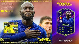 Strongest Pl Striker On Fifa 22 90 Otw Lukaku Player Review Fifa 22 Ultimate Team