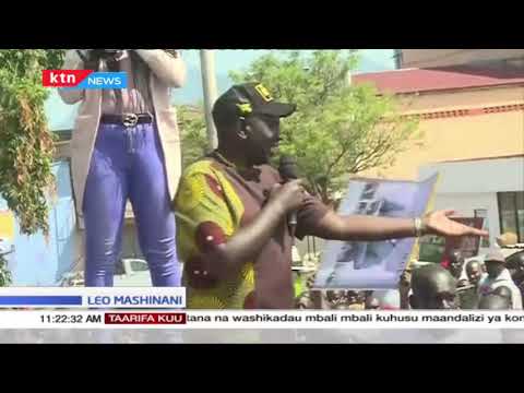 Berita: Wakil Presiden William Ruto mengunjungi daerah HomaBay dalam kunjungan untuk menjual polisnya