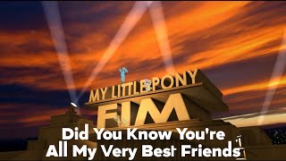 My Little Pony Friendship Is Magic 20Th Century Fox Matt Hoecker Style With Lyrics