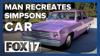 Doh Muskegon Man Brings Simpsons Car To Life