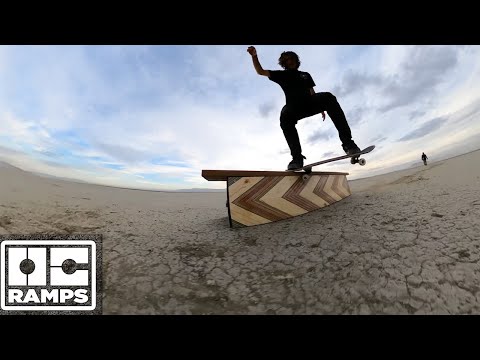 Skateboarding on Salt Flats in the desert!