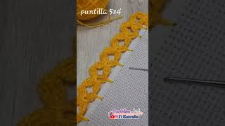 Aprende A Realizar Esta Hermosa Puntilla.