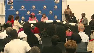 VIDEO: Haitian Round-table with House Speaker Nancy Pelosi and Rep. Frederica Wilson in Miami Florida