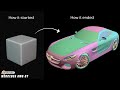 15 Hours of Work in "45 Minutes" - Mercedes-Benz AMG GT 3D Modeling in Blender 3D