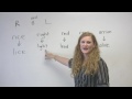 English Pronunciation - R & L