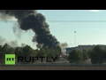 F-16 air base crash footage: at least 10 die after takeoff fail