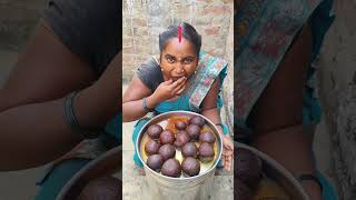 Aunty Gulab Jamun Eating Challenge