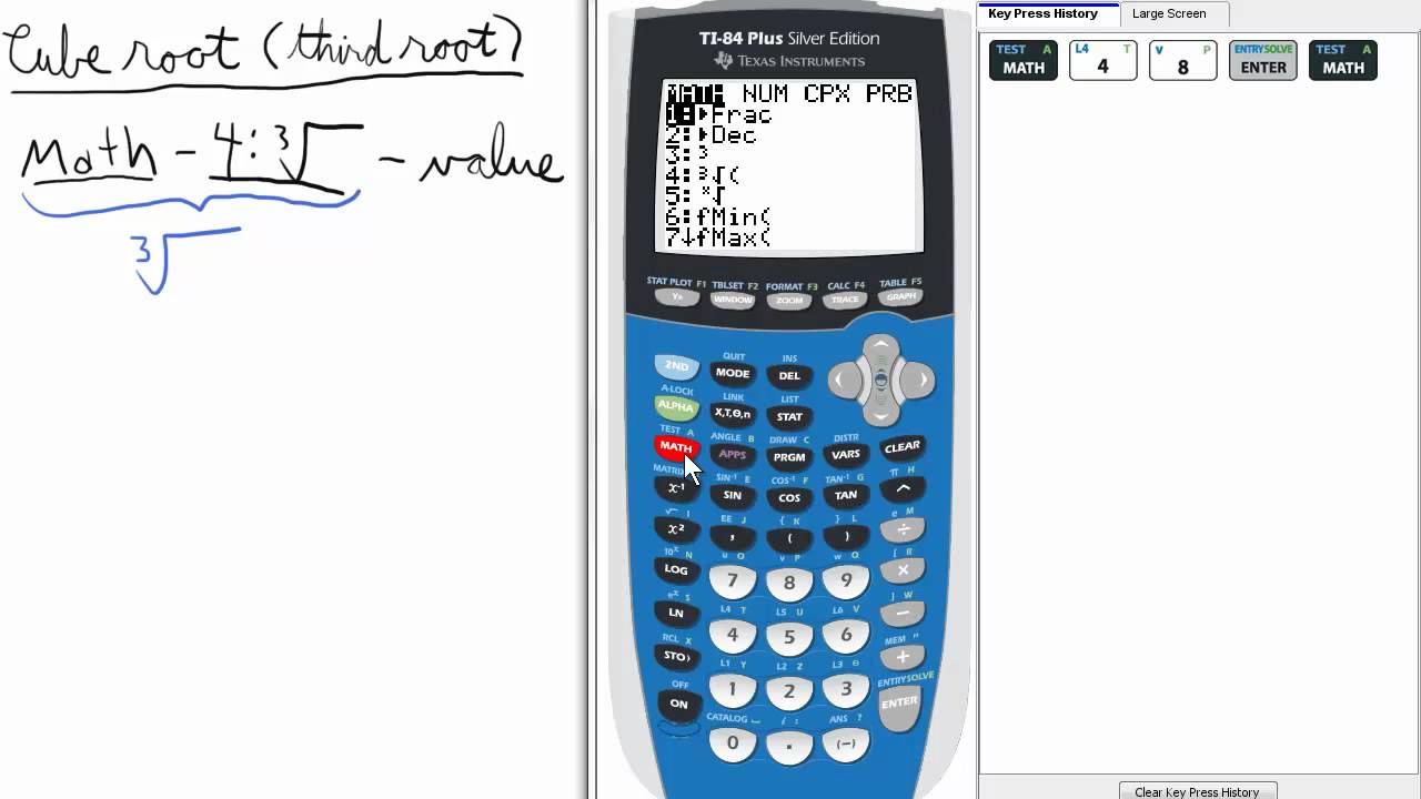 How to find cube root in ti 84 | sciencing