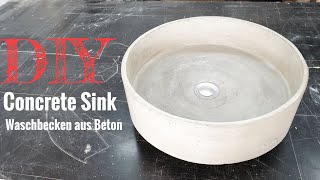 Tutorial: Ein Waschbecken aus Beton selber bauen // DIY Concrete Sink