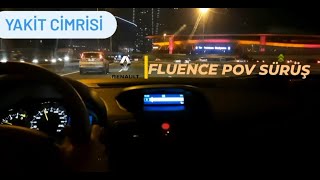 Renault Fluence Privilege 1.5 Dci̇ Gece Sürüş Pov Uzun Yol Pov İstanbul Megane 3 Gece Sürüş
