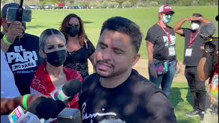 Larry Hernández habló sobre los trágicos días que él y Kenia tuvieron con el Covid 19 a la prensa