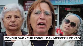 Zonguldak - Chp Zonguldak Merkez İlçe Kadın Kolları Yöneticisi Ve Üyesi 10 Kadın Görevlerinden Is...