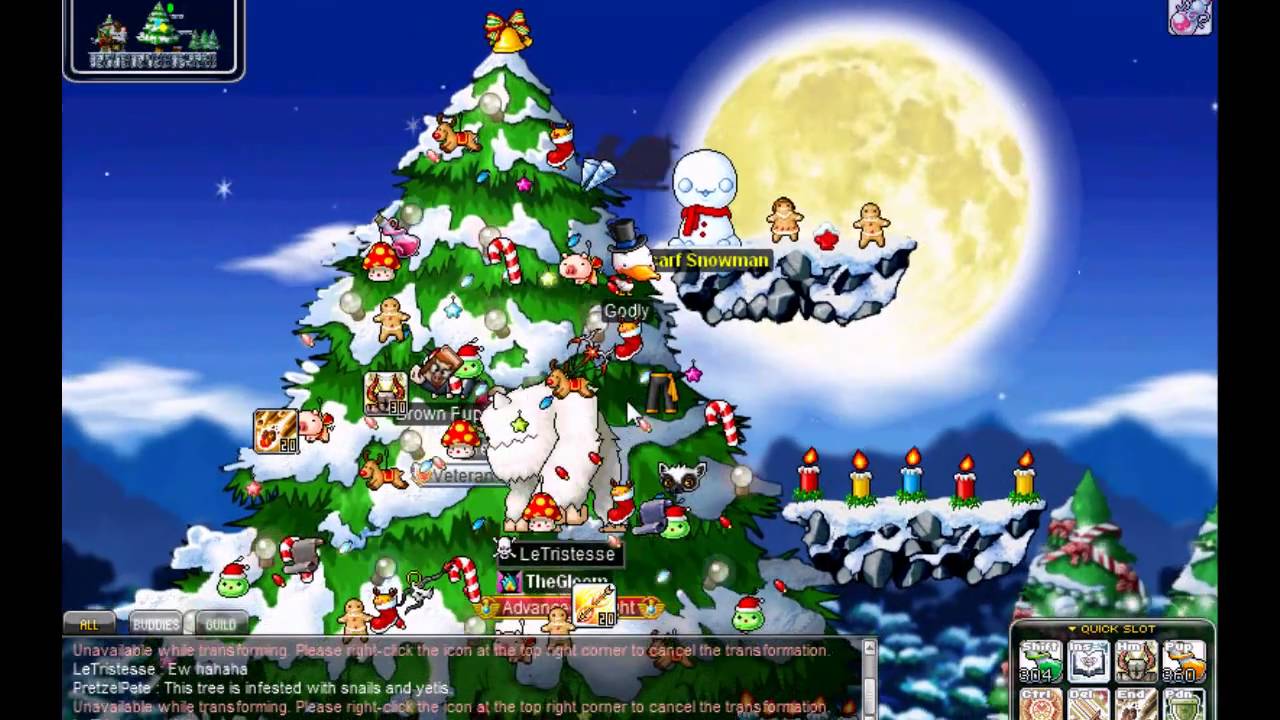 MapleStory - GMS - Mardia - Christmas Event 2010 - Tree Decorating ...