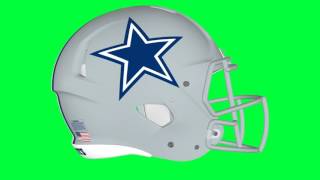 Dallas Cowboys Helmet Green Screen Logo Loop Chroma Animation