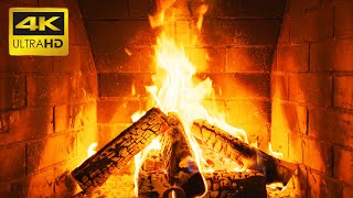 🔥 The Best Burning Fireplace 4K (10 HOURS) with Crackling Fire Sounds NO MUSIC C