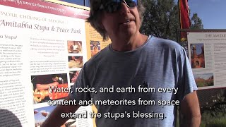 Peter Sterling gives Jesse and his friends a tour of Amitabha Stupa & Peace Park in Sedona, Arizona.
