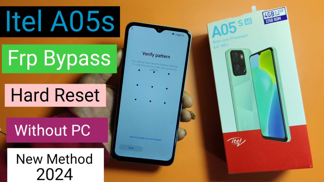 Itel A05s Frp Bypass | Hard Reset | Google Account Itel A05s Frp Bypass | Hard Reset | Google Account