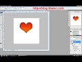 Glowing christmas heart tutorial