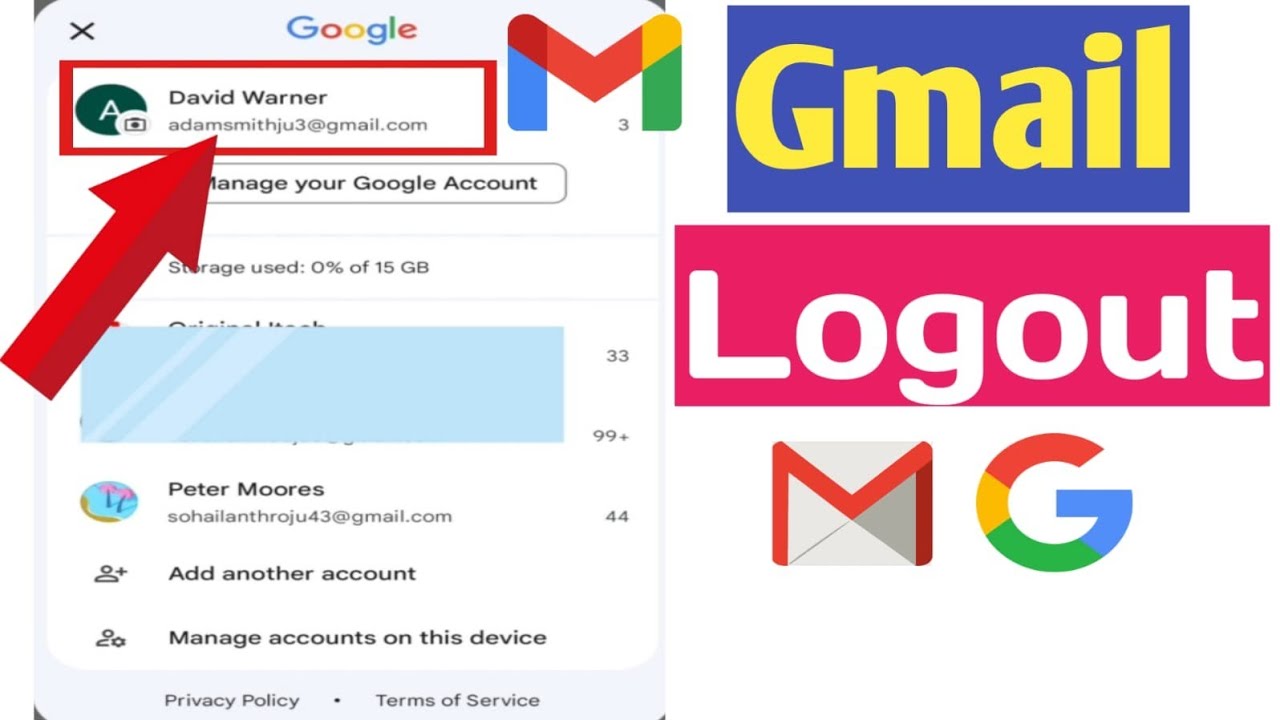 How To Logout Gmail From Phone | Logout Google Account | How To Logout Gmail From Phone | Logout Google Account |