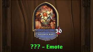 Hearthstone - Garrosh Of Might New Voice Lines