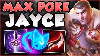 UHH... ONE JAYCE E Q DID HOW MUCH DAMAGE?? MAX POKE JAYCE SEASON 8 TOP GAMEPLAY! - League of Legends