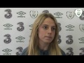 Julie Ann Russell looks forward to the vital qualifier against Russia