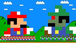 What Happens When Tiny Mario Vs Tiny Luigi Zombie Who Will Win?