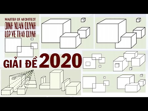 Hướng dẫn giải đề thi Mt2 Kiến Trúc Hà Nội năm 2020 - Bố Cục Tạo Hình