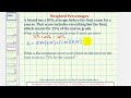 Ex: Weighted Average - Determine an Ending Percent or Grade of a Weighted Average