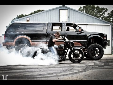 Lifted Ford Harley-Davidson Edition Truck with matching ...