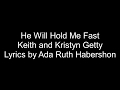 He Will Hold Me Fast - Keith and Kristyn Getty Cover